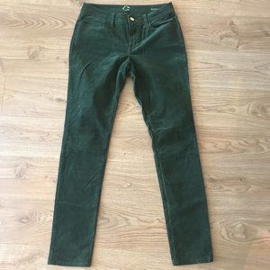 C.Wonder Corduroy Dark Green Corduroy Skinny Jeans